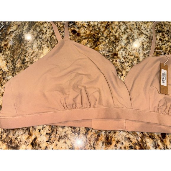 NWT-SKIMS Fits Everybody Crossover Bralette/Color Clay/ Size 4XL/BR-TRI-0235 - Picture 4 of 8
